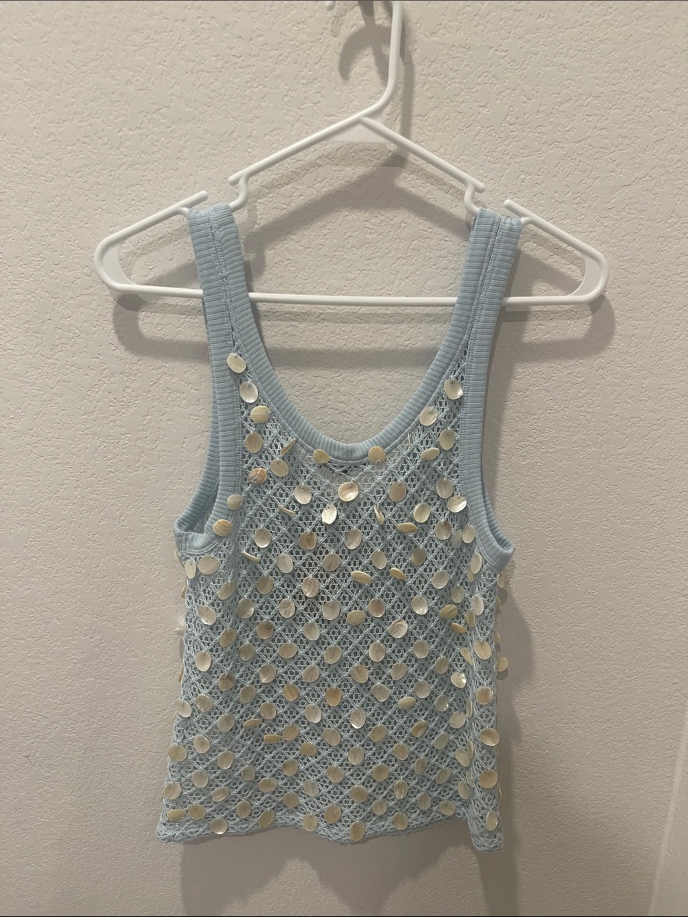 J. Crew Crochet Shell Embroidered Tank - Picture 4 of 5